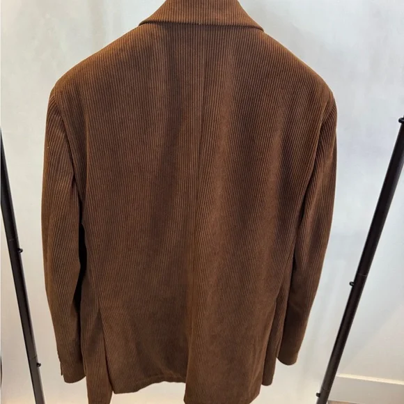 Brown Corduroy Custom Made Men's Suit w/ Pants - Picture 4 of 10
